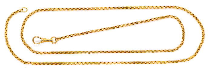 Foto 1 - Antike Erbsenkette 74cm lang 14K Gelbgold, K3299